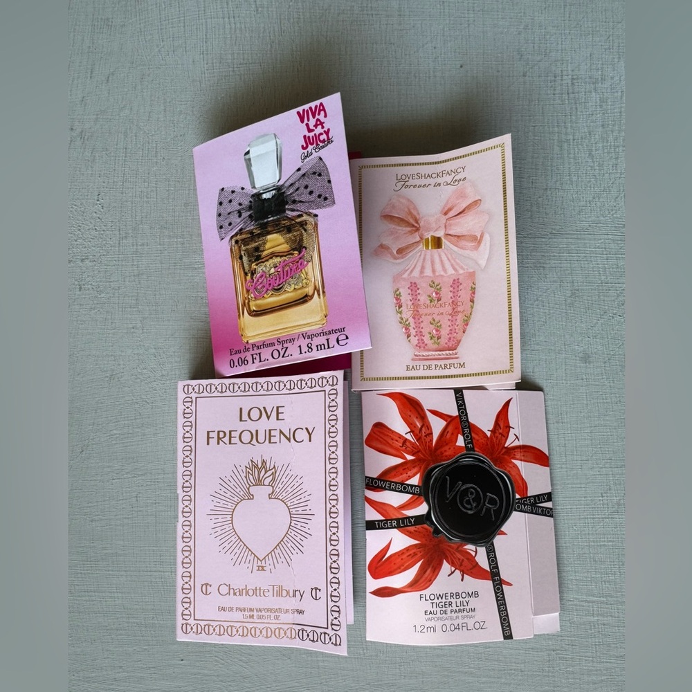 NWT Juicy Couture, Charlotte Tilbury, Loveshack Fancy, Viktor & Rolf EDP Bundle